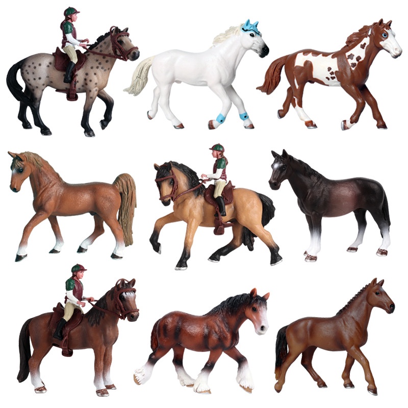 Simulação Cavalo Riding Horse Maxima Modelo Brinquedos Educativos para Crianças Boneca Jockey Sela Competitiva