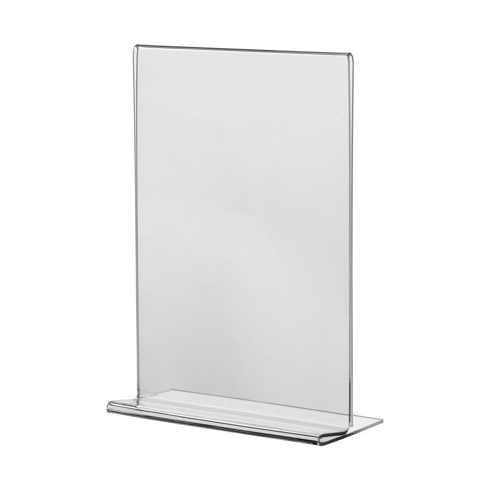 Display Expositor Acrilico T Tamanho A5 15x21cm Vertical