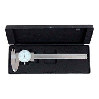 Paquímetro de Aço 6 POL 150 MM com Relógio e Estojo 5LQ EDA em Oferta na Shopee