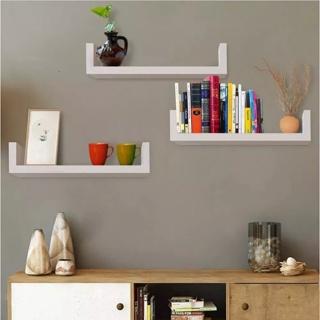 1 Prateleira Nicho U 40x10 Branco Decoração Livros Sala Quarto Cozinha em Oferta na Shopee