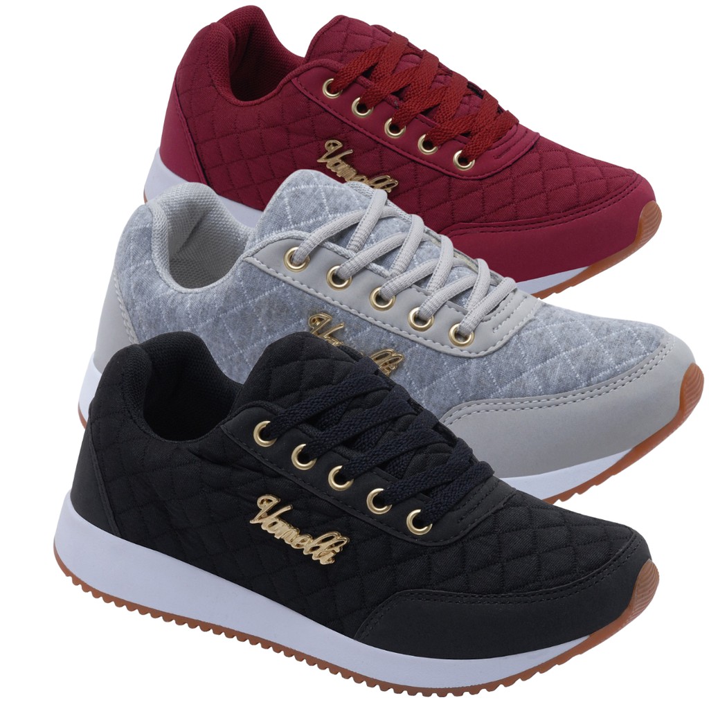 Tênis Feminino Academia Confortáveis leve macio kit 3 pares