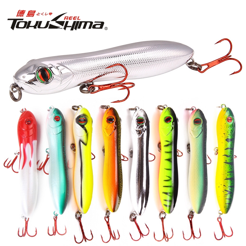 Lápis De Cabeça De Cobra 10cm/15.6g Isca De Pesca De Água Superior Olhos De Minneve Lure 3D