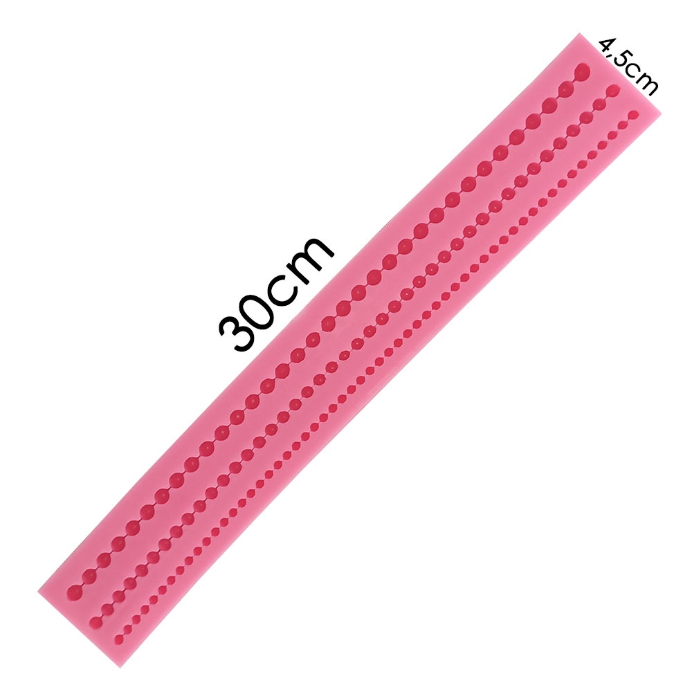 Molde de Silicone Fileira de Bolinhas - R81566 em Oferta na Shopee