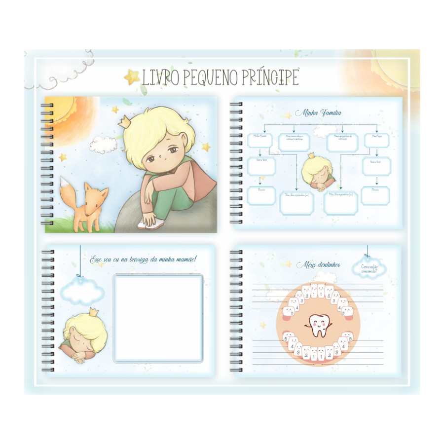 Livro do Bebê Personalizado Pequeno Princípe  Elefantinho  Ovelinha  Ursinho Aviador  Patinhos  Monstrinhos  Ursinho Baloeiro  Ursinho Marinheiro  Elefantinho Aviador   Girafinha