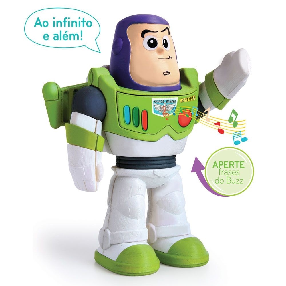 Boneco Articulado Buzz Lightyear Toy Story Toyng Shopee Brasil