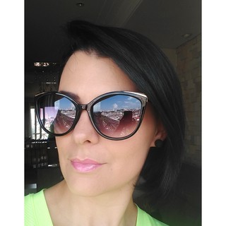 Óculos de sol feminino gatinho cat eye verão 2021 lançamento