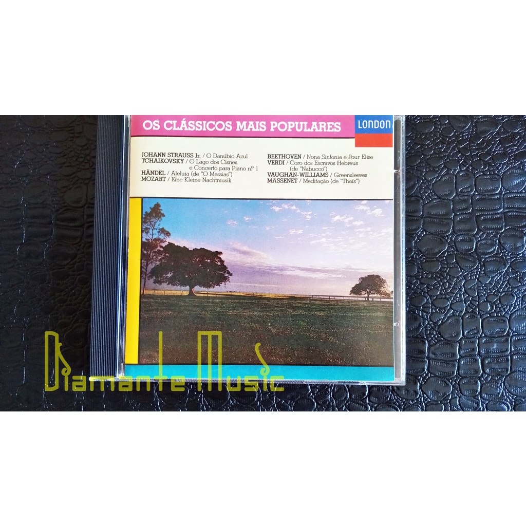 Os Clássicos Mais Populares - CD Mozart Strauss Verdi Tchaikovsky Beethoven Handel Massenet Ref. 1355