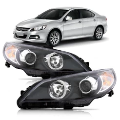 Farol Jac J5 2012 2013 2014 Foco Duplo Máscara Negra