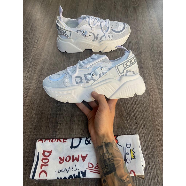 Tenis Dolce Gabbana Daymaster 20 Off White Couro Legitimo Lançamento 2022 Caixa Dandg Pronta 6890