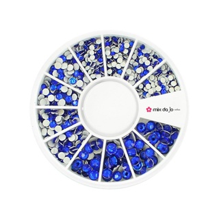 Disco De Strass Azul Bic 2, 3 E 4mm Decoração De Unhas em Oferta na Shopee