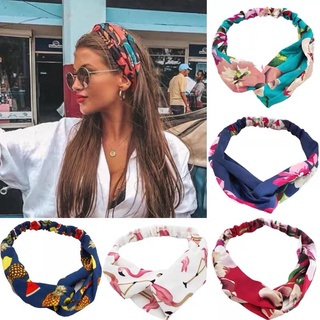 Faixas de cabelo femininas femininas boêmias com estampa V
