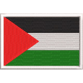 Patch Bordado Termocolante ou Fecho de Contato - Bandeira Palestina