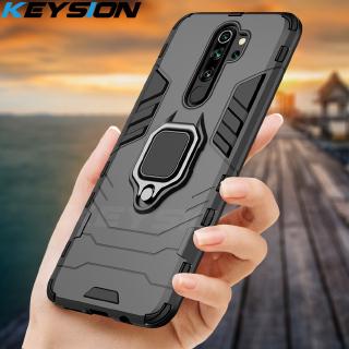 Capa De Celular Resistente Híbrida Com Suporte De Anel Magnético Para Xiaomi Redmi 9