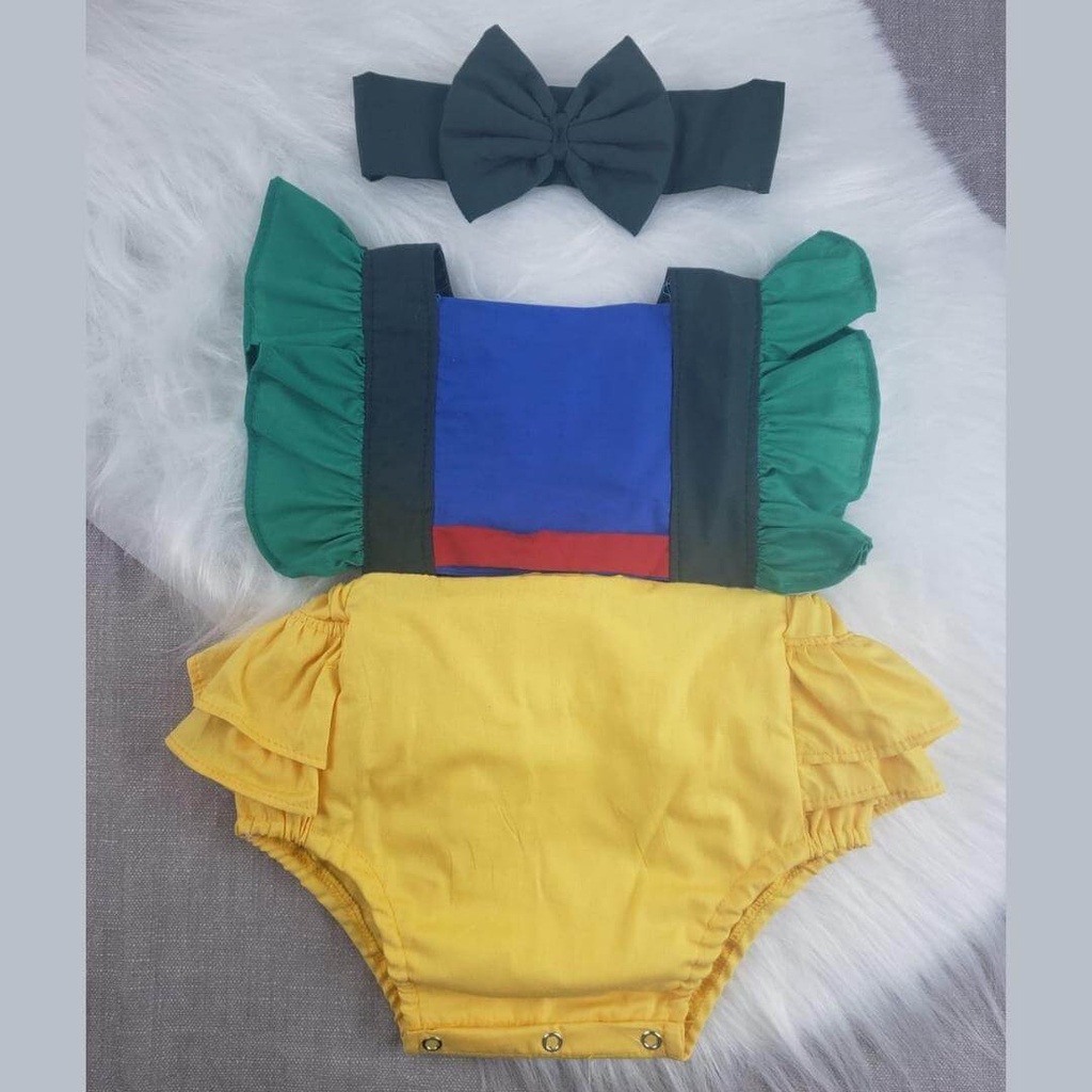 Romper Jardineira Body Mulan com laço Mesversário Foto Blogueirinha Linda em Oferta na Shopee