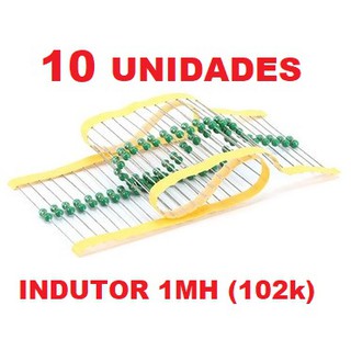 Indutor 1mh (102k) -- 10 Unidades --