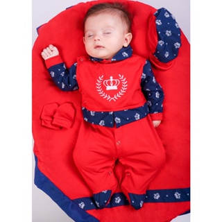 Saída Maternidade Menino Roupa de Bebê Menino 04 peças Menino Azul Felipe Ursinho em Oferta na Shopee