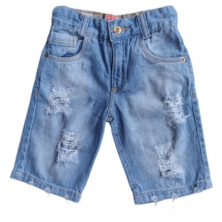 Bermudas Jeans Infantil Menino Juvenil