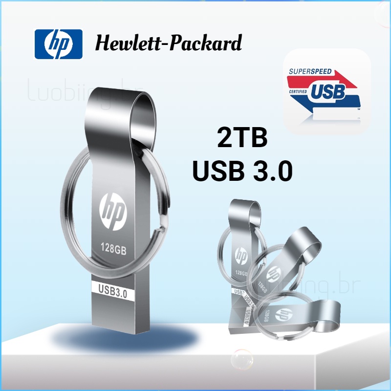 HP 2TB Pendrive USB 3.0 Flash Drive 512GB Shopee Brasil