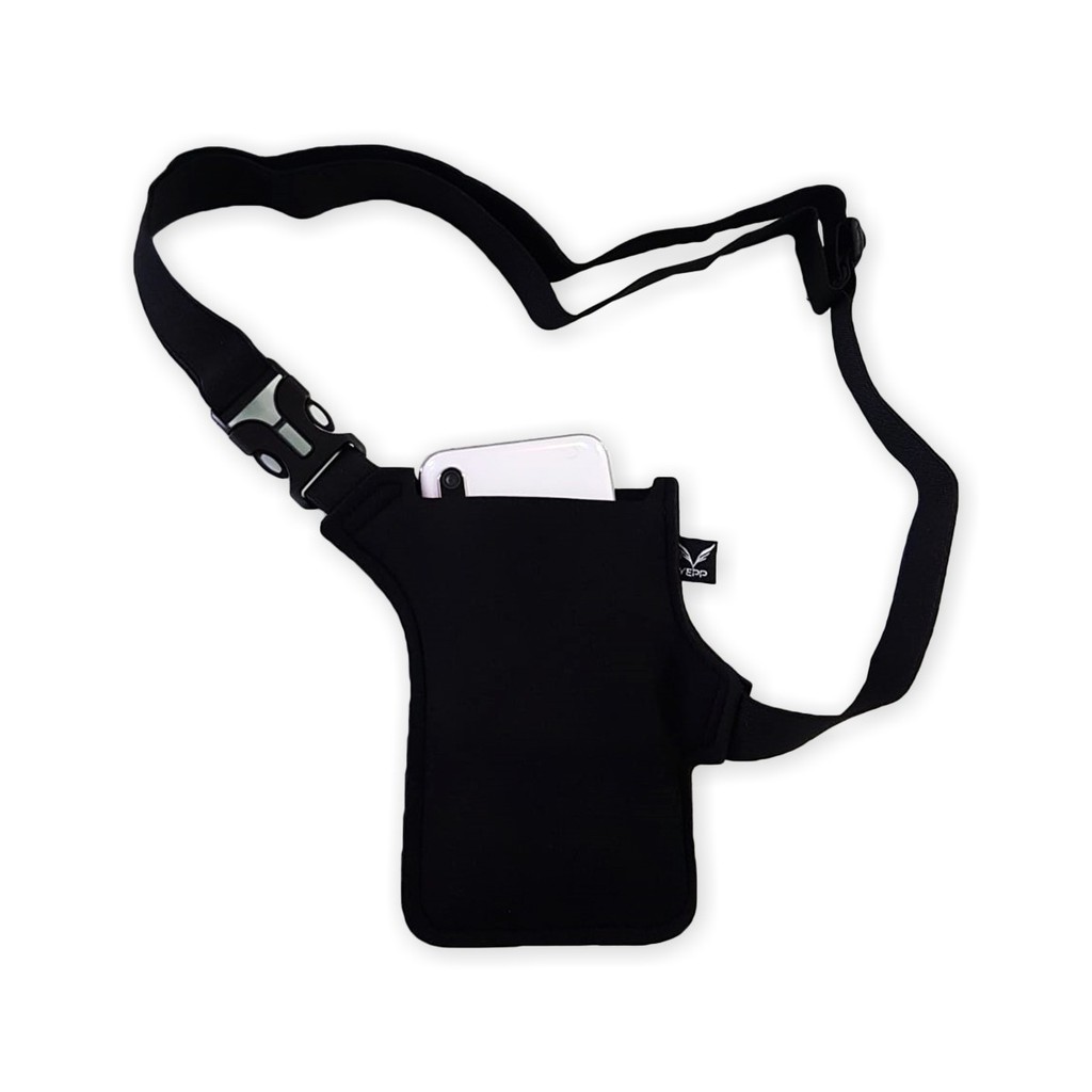 Bolsinha Esportiva Porta Celular Neoprene Cintura E Ombro/r01