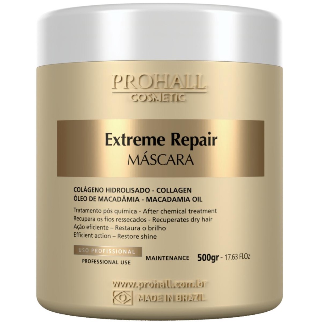 PROHALL Máscara Extreme Repair 500g Pro Hall em Oferta na Shopee