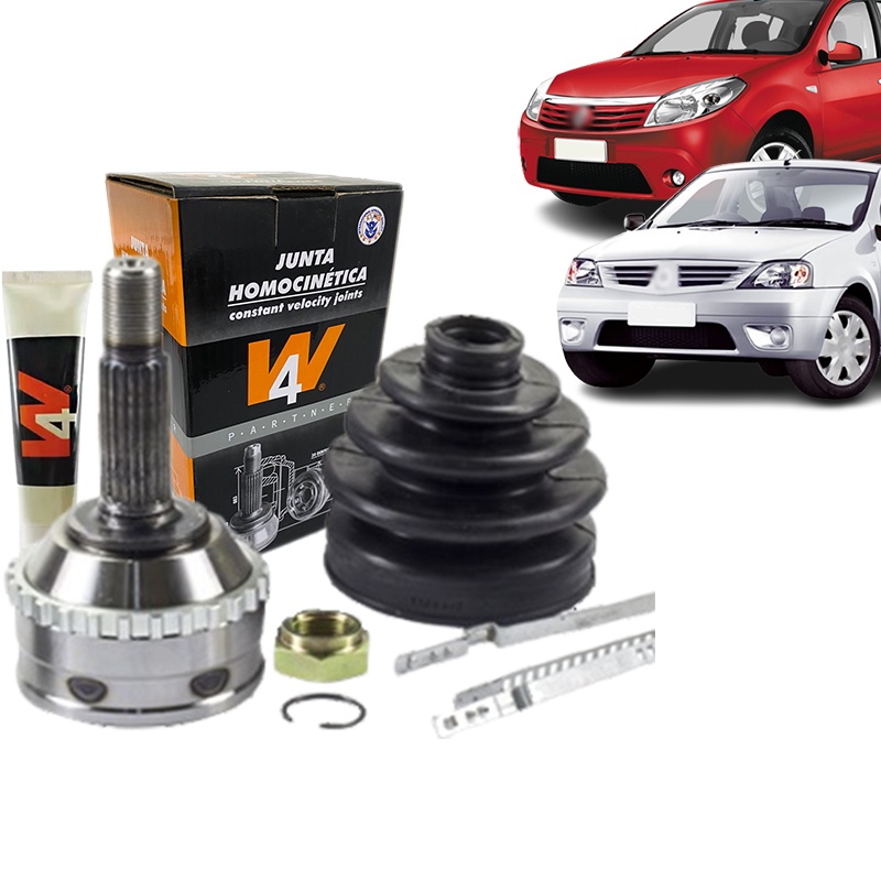 Junta Homocinética Renault CLIO 1.6 8/16V 2000 a 2012, LOGAN/SANDERO/MEGANE com ABS, KANGOO 1.6 2000 em diante