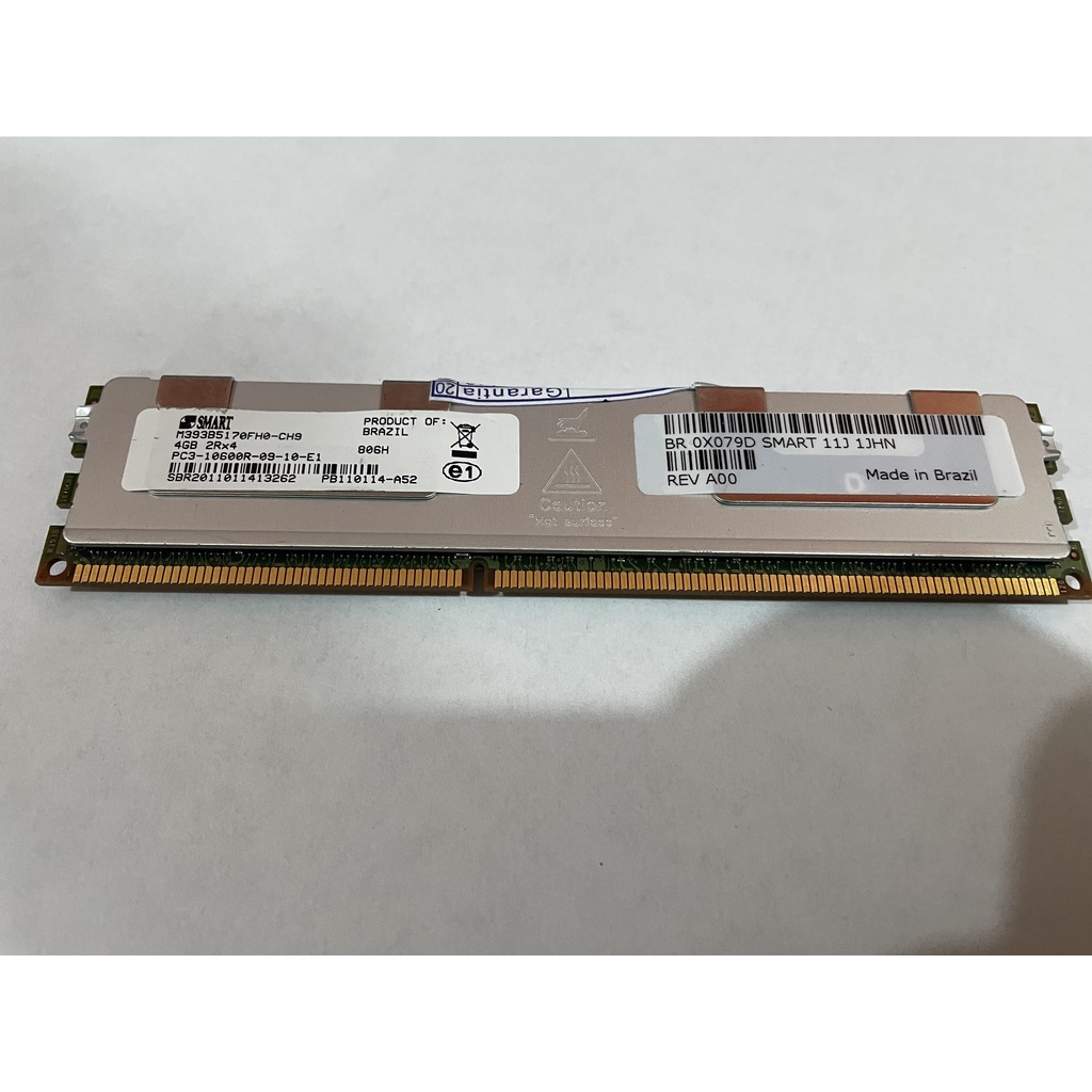 Memória Servidor 4gb Pc3-10600r Ecc Rdimm 2rx4 Smart