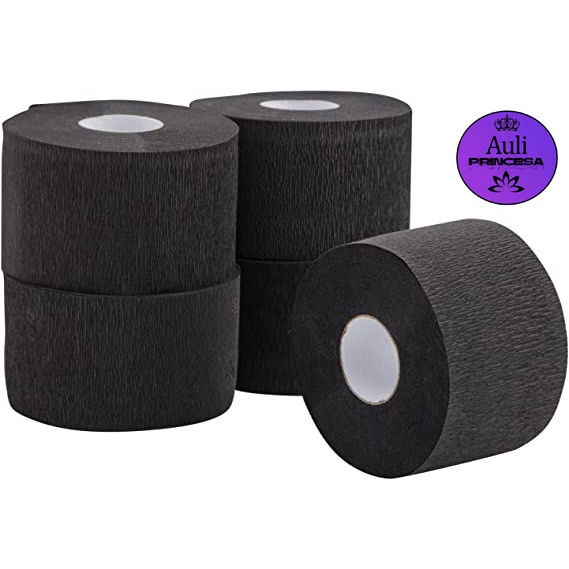 Kit Com 500 Gola Higiênica Original Preta Profissional Descartável Para Barbeiro Cabeleireiro Protetor De Capa Neck Ruffles