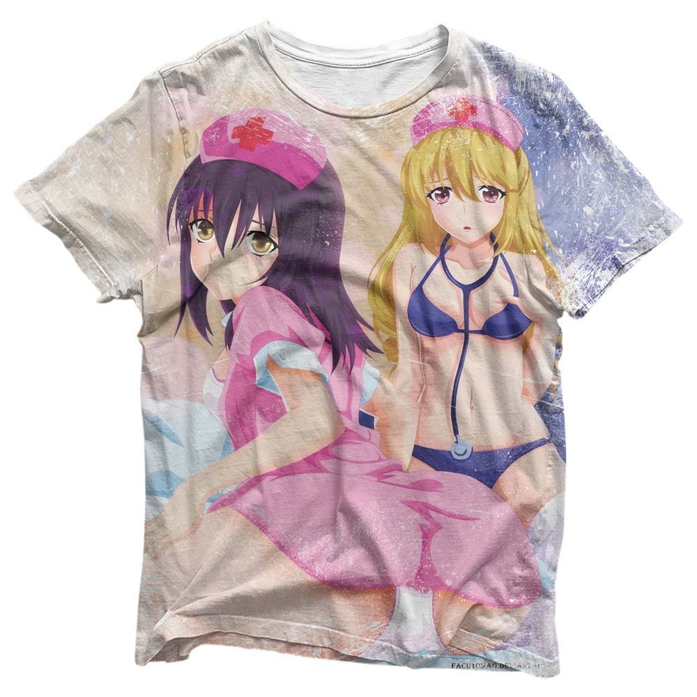 Camisa Enfermeiras - Camisas Strike The Blood Estampa Total