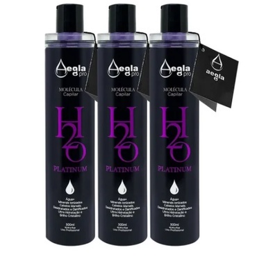 Kit com 3 Matizadores Platinum com Progressiva H2o Aegla 300ml | Shopee ...