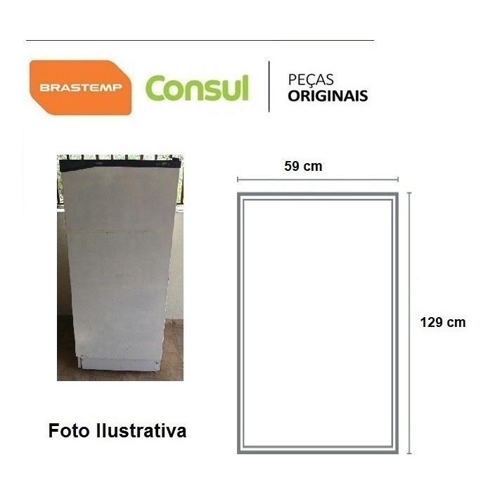 Borracha De Geladeira Consul Contest Rc28 /essencial 1,29x59