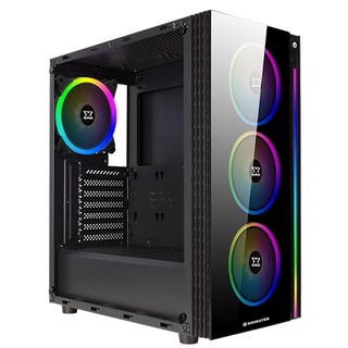 Gabinete Gamer Xigmatek Poseidon Mid Tower Rgb Lateral Em Vidro