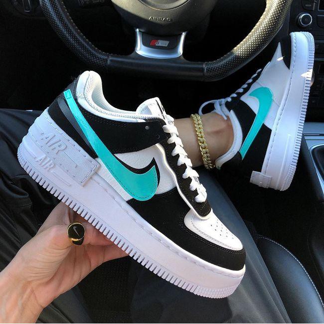 air force preto e verde agua