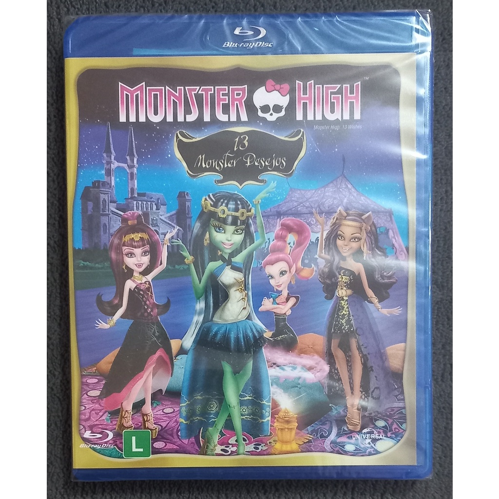 Blu-Ray Monster High (13 Monster Desejos)- LACRADO