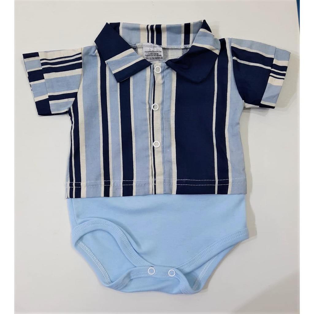 Ligation beans Manuscript Body Camisa Listrado (azul/Branco) | Shopee Brasil
