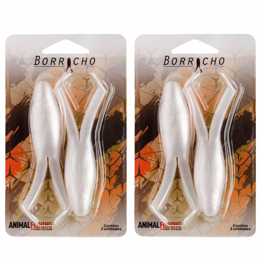 KIT ISCA SOFT BORRACHO ANIMAL FISHING BY JOHNNY HOFFMANN Cor:Manjuba