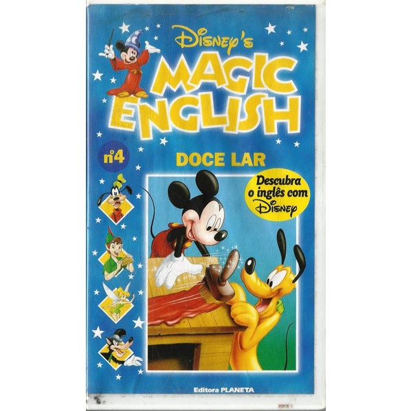 101 Fvc- Fita de VHS Original- Didático 1996- Disney Magic English Nº. 04- Doce Lar- Vídeo