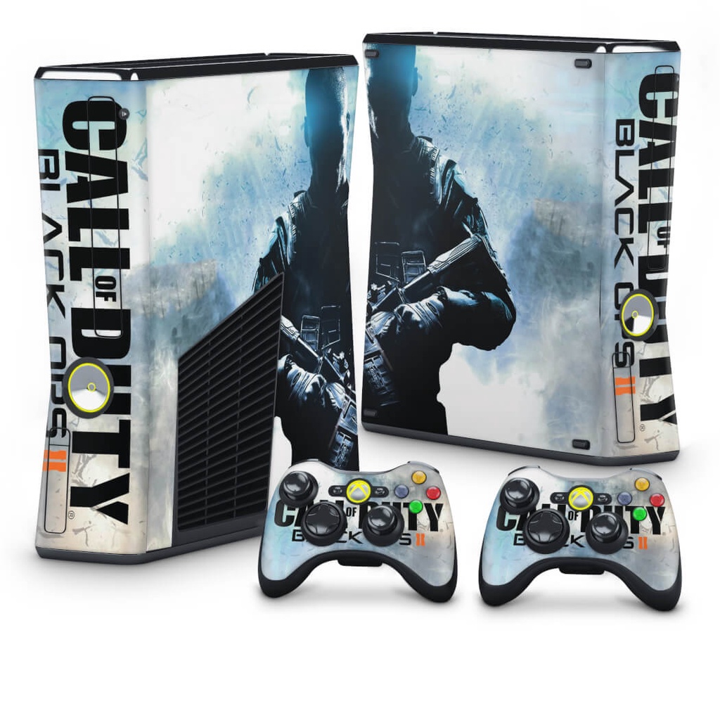 Skin Xbox 360 Slim Adesivo - Call Of Duty Black Ops 2
