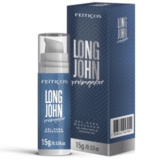 Gel Lubrificante Prolongador de Ereção e Retardante Masculino com Óleo de Gengibre - Feitiços Long John | 15g em Oferta na Shopee