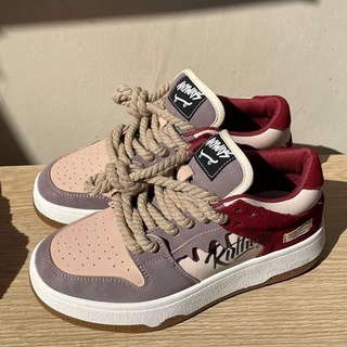 IELGY Tênis Feminino Com design De Nicho Redondo casual