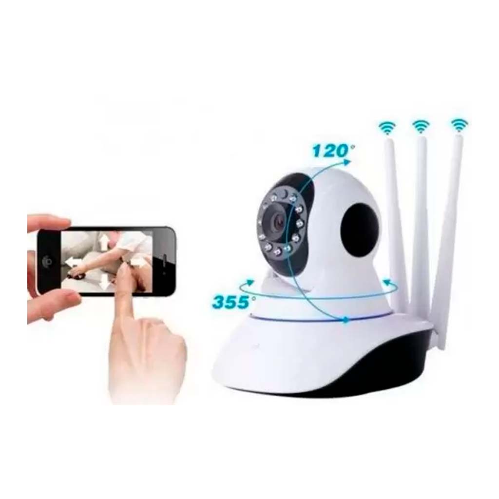 Ip Camera Hd 720p 3 Antenas Wifi  App Yoosee/yyp2p visão noturna