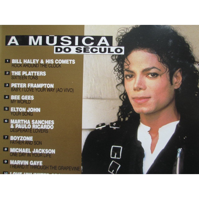 CD - A Musica do Século com MICHAEL JACKSON / BEATLES / ELTON JOHN / PETER FRAMPTON / BEE GEES / MARVIN GAYE / BOYZONE
