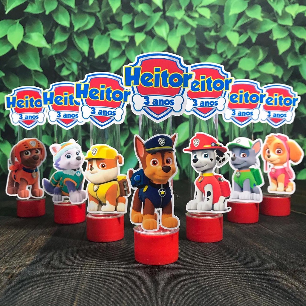 Kit 10 tubetes - Patrulha Canina