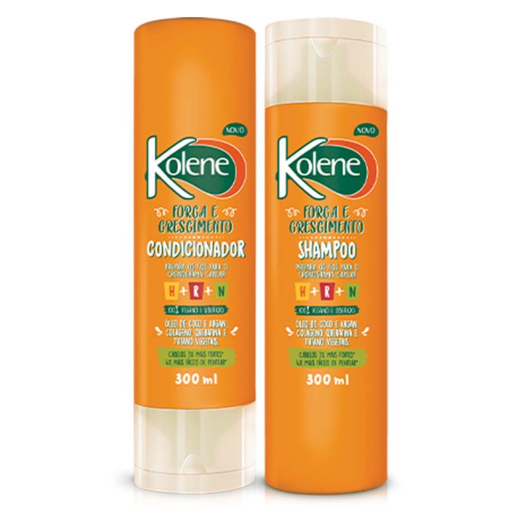 Kit Kolene Força E Crescimento Shampoo+condicionador H+r+n