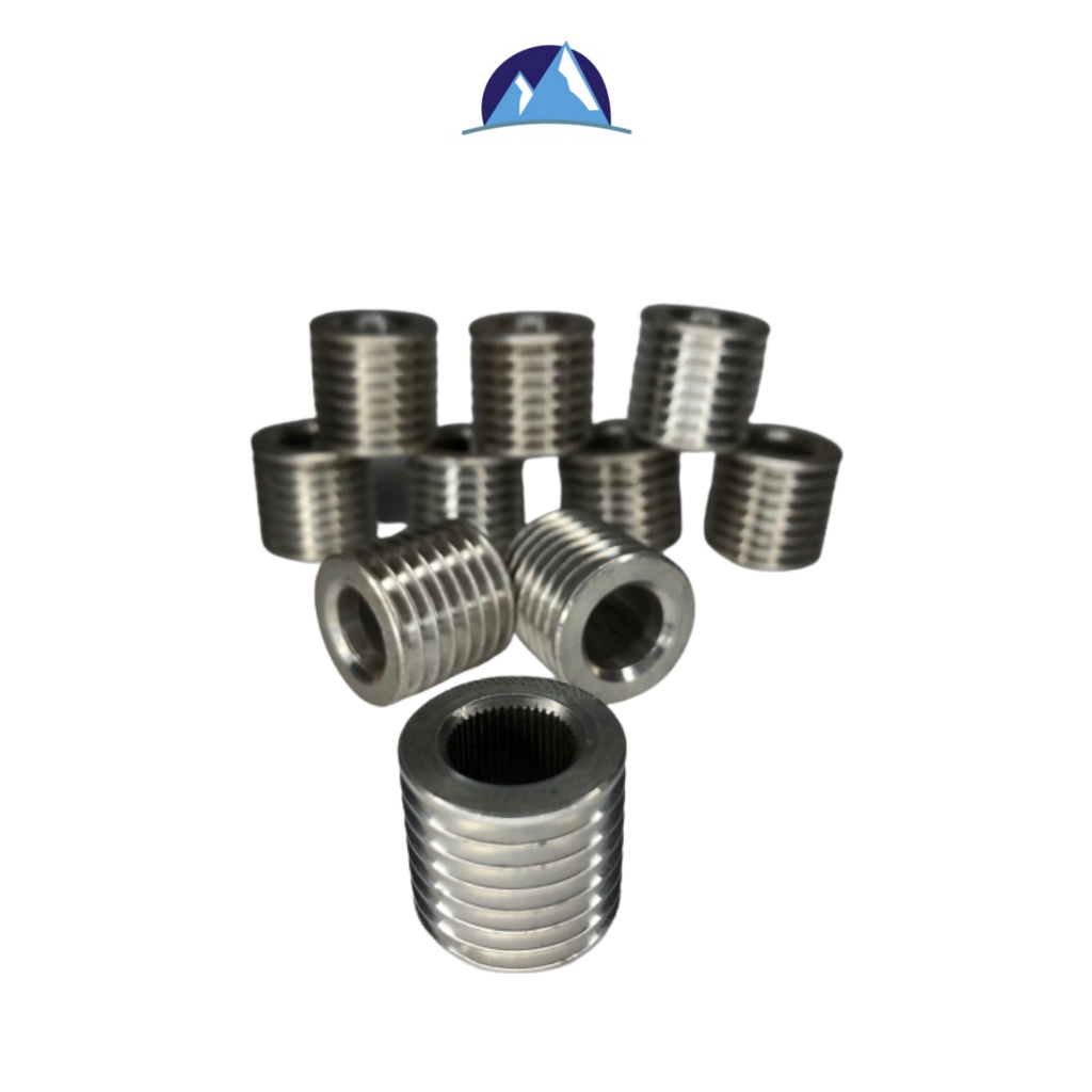 Polia Estriada Aluminio Pequena Motor Tanquinho Arno e Newmaq