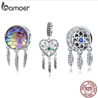 Bamoer Beads 925 Prata Elemento Apanhador De Sonhos Charmoso Para Jóias Pulseira DIY