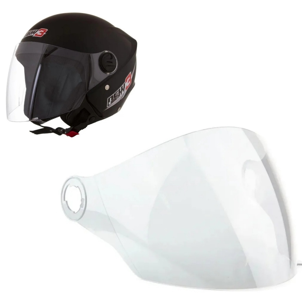 TSF | Viseira cristal Pro Tork New liberty 3 em Oferta na Shopee