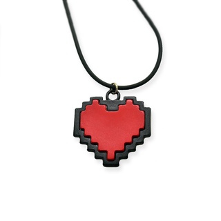 Colar Jogo Undertale Unissex Coração Vermelho Cosplay Frisk Exclusivo Corrente Papiro Sans Frisk Bravura Amor Produtos Nerd Presente Criativo Cosplay