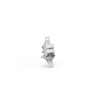 Módulo p/ Conjunto 4x2 Interruptor 2 Teclas Duplo Simples + 1 Tomada 10A Artis Enerbras