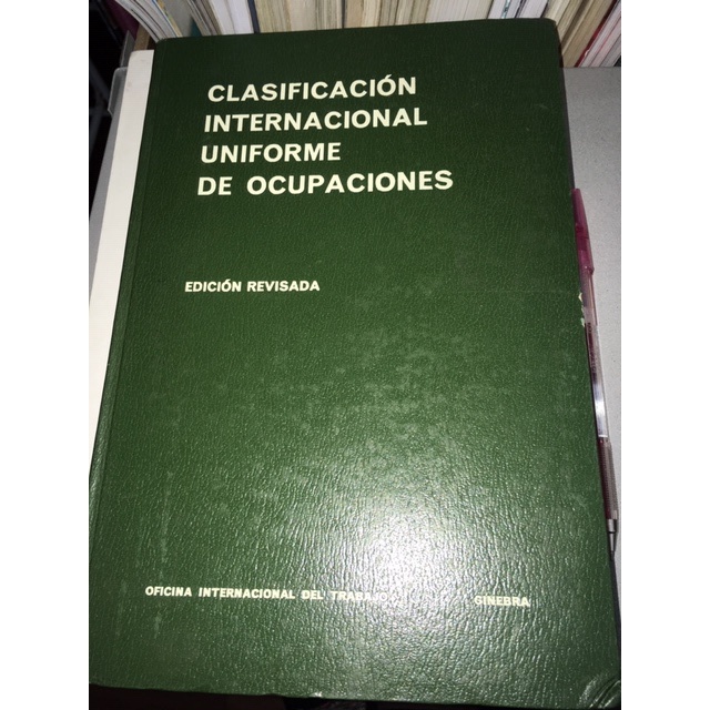 Livro Clasificación Internacional Uniforme de Ocupaciones Shopee Brasil