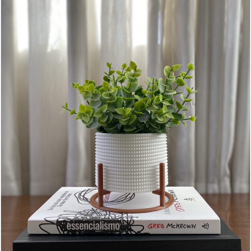 Vaso Cachepot Decoração Sala Cozinha Rack Mesa Plantas Naturais ou Artificiais